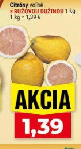 Citróny s ružovou dužinou
