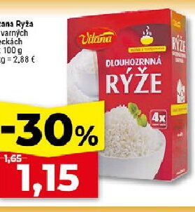 Vitana Ryža vo varných vreckách