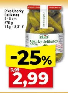 Efko Uhorky Delikates 5-8 cm