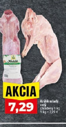 Králik mladý celý chladený