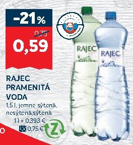 RAJEC PRAMENITÁ VODA