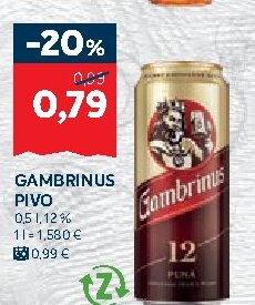 GAMBRINUS PIVO