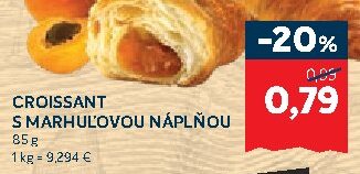 CROISSANT S MARHUĽOVOU NÁPLŇOU