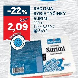 RADOMA RYBIE TYČINKY SURIMI