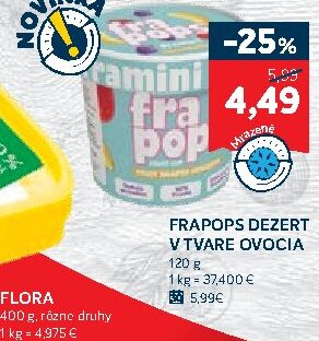 FRAPOPS DEZERT V TVARE OVOCIA