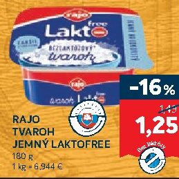 RAJO TVAROH JEMNÝ LAKTOFREE