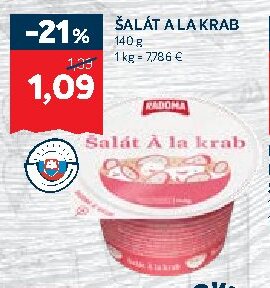 ŠALÁT A LA KRAB