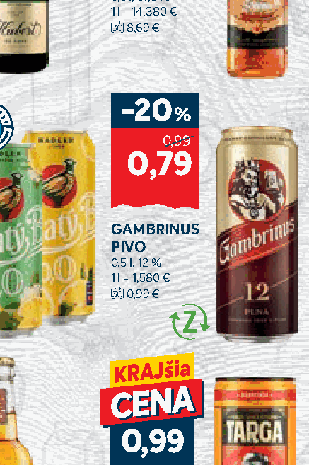 GAMBRINUS PIVO