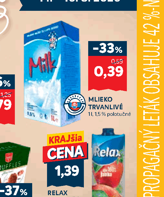 MLIEKO TRVANLIVÉ