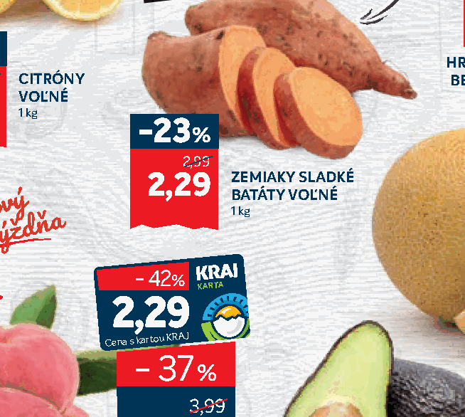 ZEMIAKY SLADKÉ BATÁTY VOĽNÉ