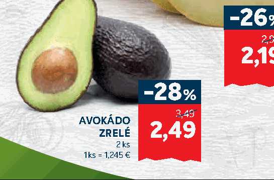 AVOKÁDO ZRELÉ
