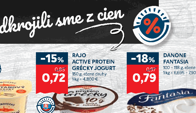 RAJO ACTIVE PROTEIN GRÉCKY JOGURT