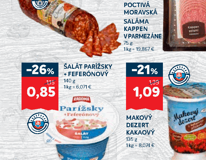 ŠALÁT PARÍŽSKY + FEFERÓNOVÝ