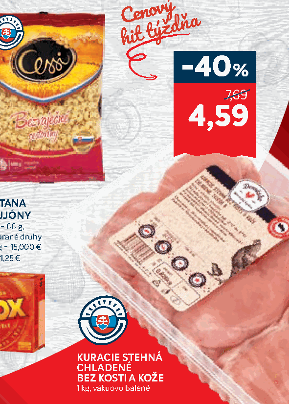 KURACIE STEHNÁ CHLADENÉ BEZ KOSTI A KOŽE