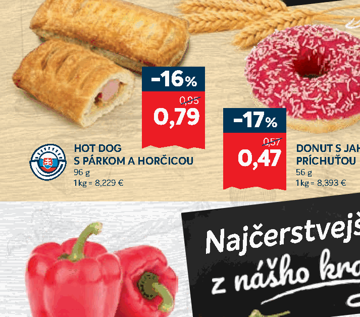 HOT DOG S PÁRKOM A HORČICOU