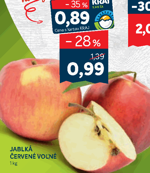 JABLKÁ ČERVENÉ VOĽNÉ