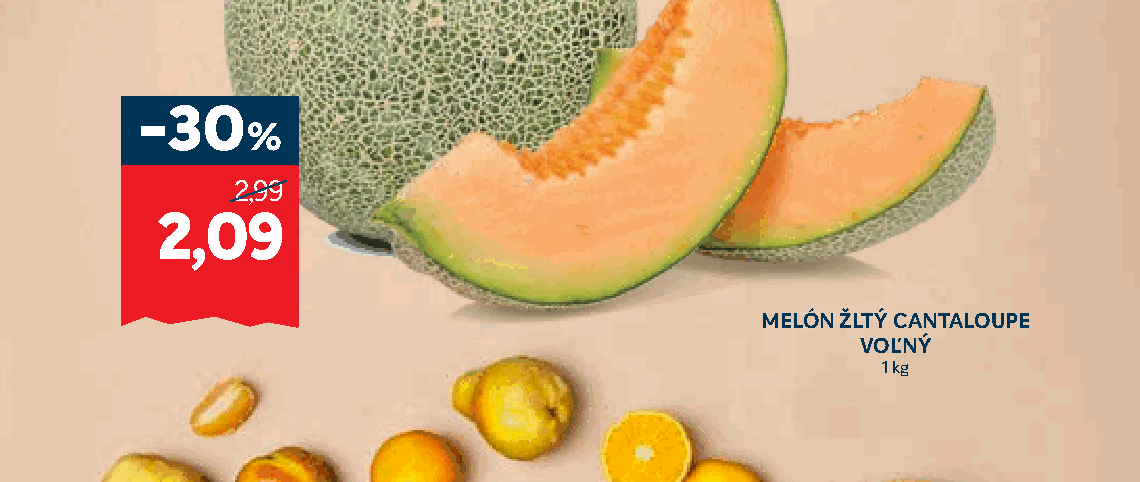 MELÓN ŽLTÝ CANTALOUPE VOĽNÝ