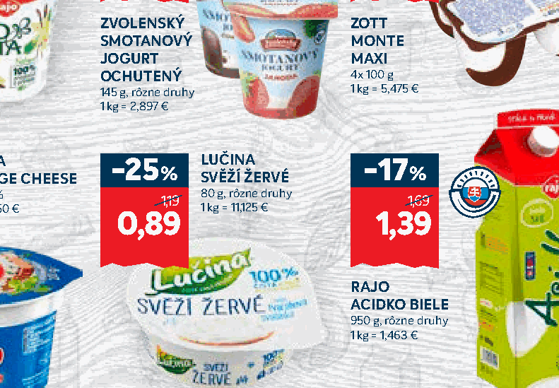 LUČINA SVĚŽÍ ŽERVÉ