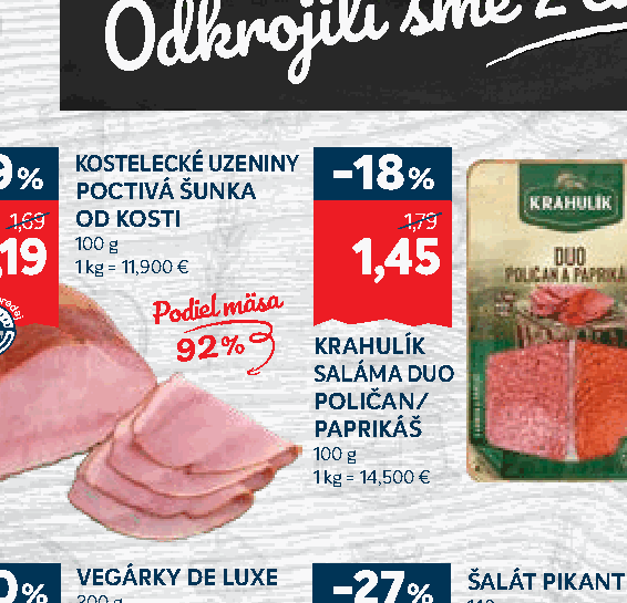 KRAHULÍK SALÁMA DUO POLIČAN/ PAPRIKÁŠ