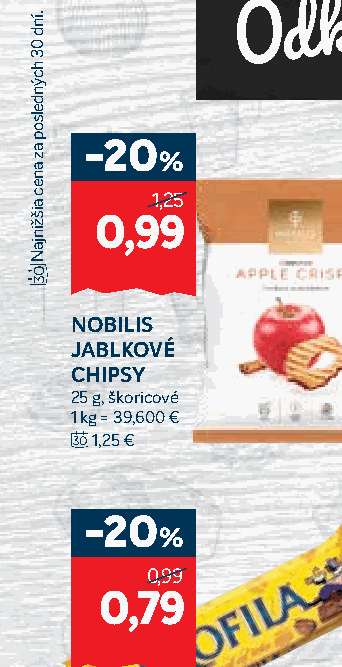 NOBILIS JABLKOVÉ CHIPSY