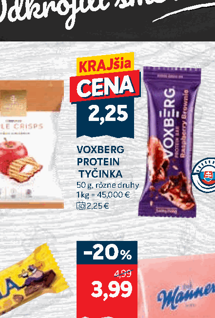 VOXBERG PROTEIN TYČINKA