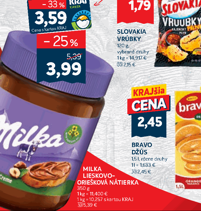 MILKA LIESKOVO- ORIEŠKOVÁ NÁTIERKA
