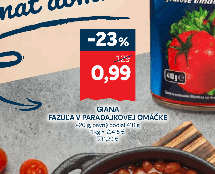 GIANA FAZUĽA V PARADAJKOVEJ OMÁČKE