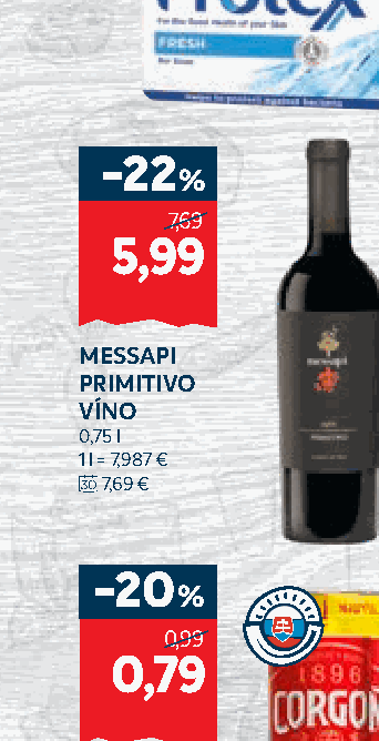 MESSAPI PRIMITIVO VÍNO
