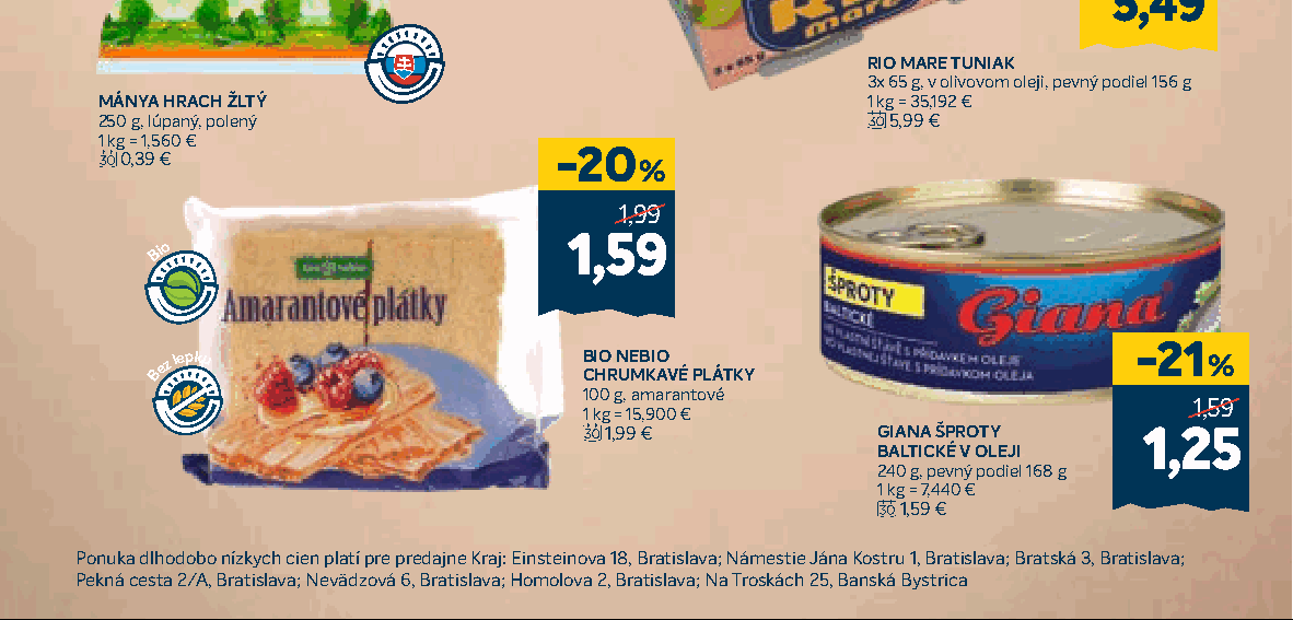 BIO NEBIO CHRUMKAVÉ PLÁTKY