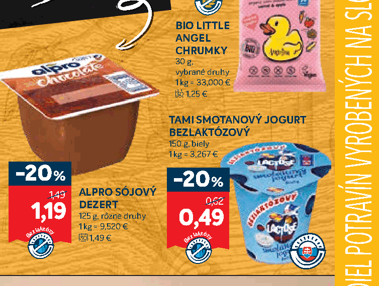 TAMI SMOTANOVÝ JOGURT BEZLAKTÓZOVÝ