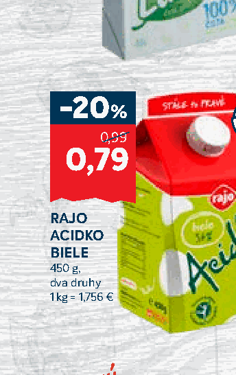 RAJO ACIDKO BIELE
