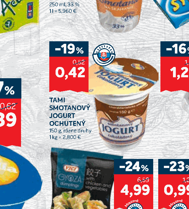 TAMI SMOTANOVÝ JOGURT OCHUTENÝ