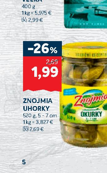 ZNOJMIA UHORKY