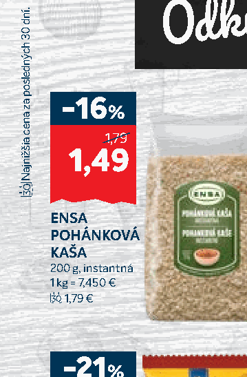 ENSA POHÁNKOVÁ KAŠA