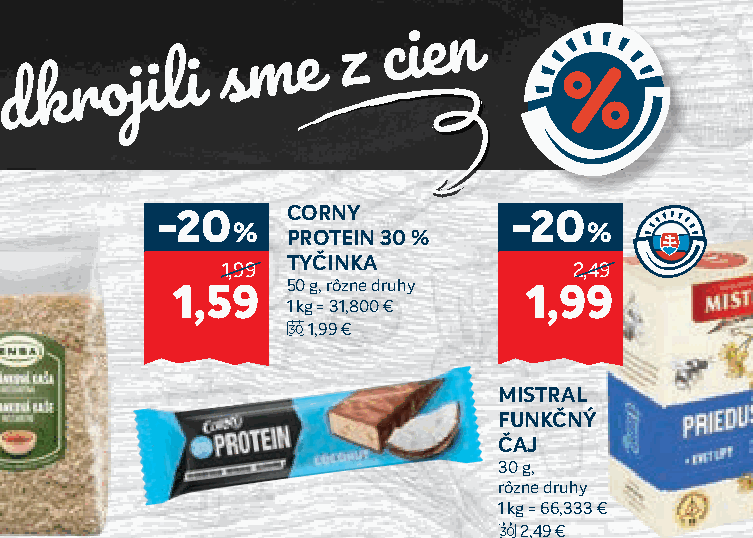 CORNY PROTEIN 30 % TYČINKA