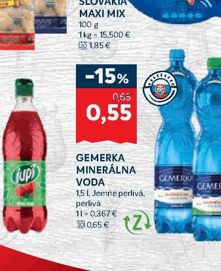 GEMERKA MINERÁLNA VODA