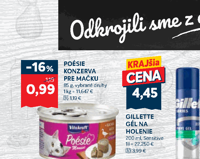POÉSIE KONZERVA PRE MAČKU