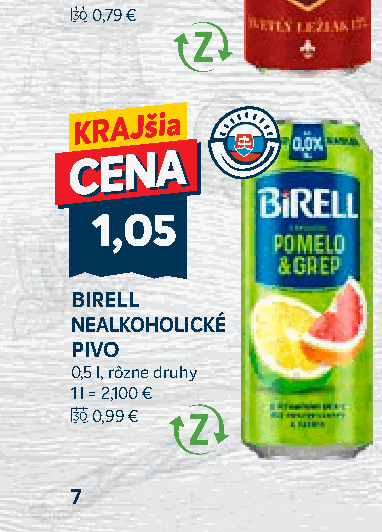 BIRELL NEALKOHOLICKÉ PIVO