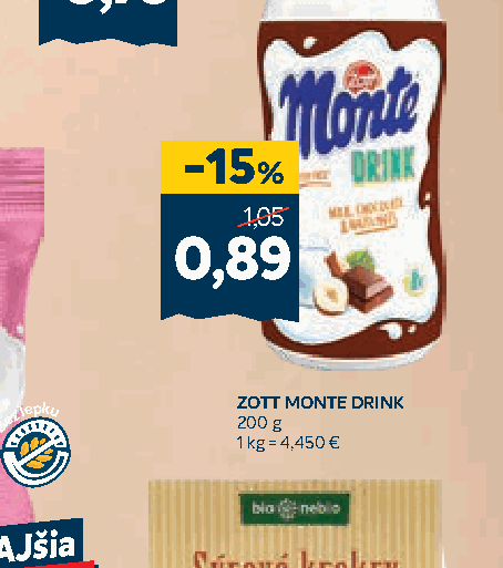 ZOTT MONTE DRINK
