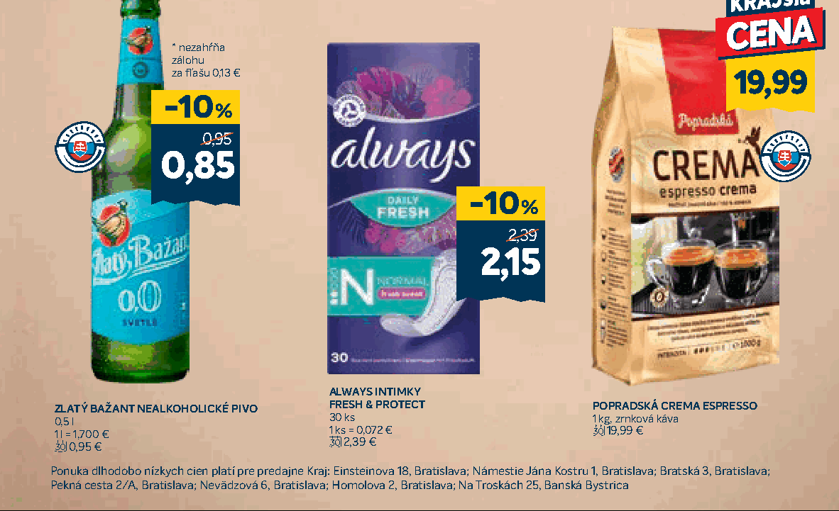 ZLATÝ BAŽANT NEALKOHOLICKÉ PIVO