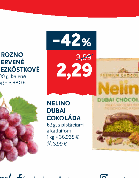 NELINO DUBAI ČOKOLÁDA