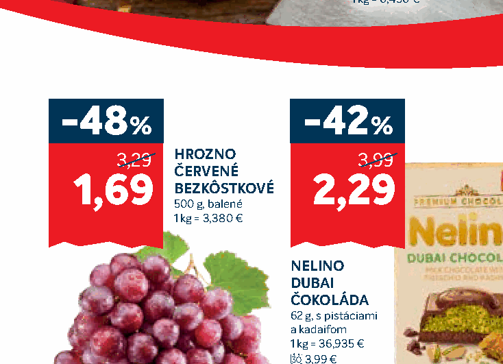 HROZNO ČERVENÉ BEZKÔSTKOVÉ