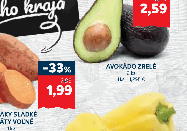 AVOKÁDO ZRELÉ