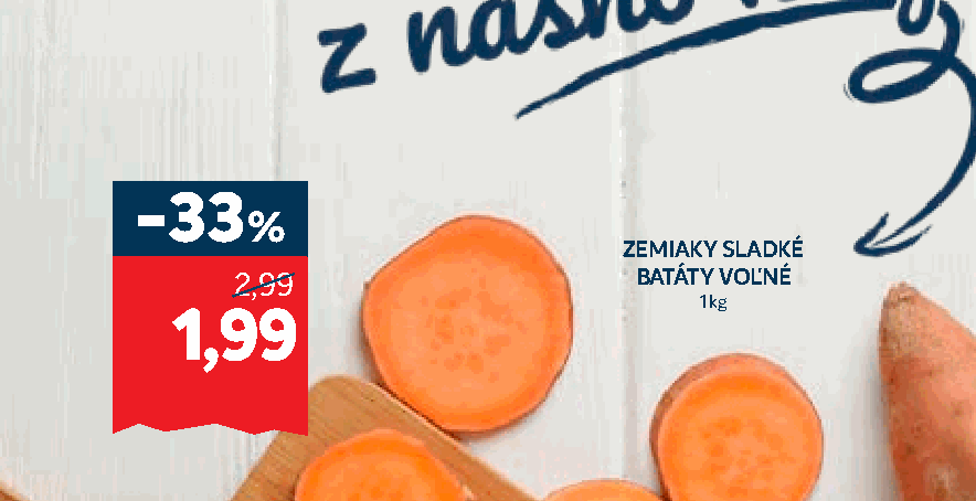 ZEMIAKY SLADKÉ BATÁTY VOĽNÉ
