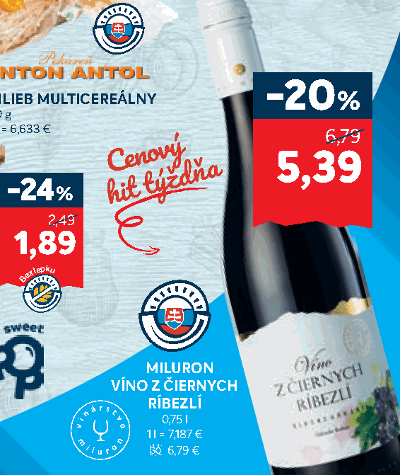 MILURON VÍNO Z ČIERNYCH RÍBEZLÍ