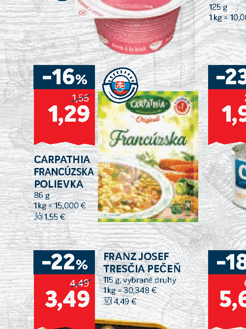 CARPATHIA FRANCÚZSKA POLIEVKA