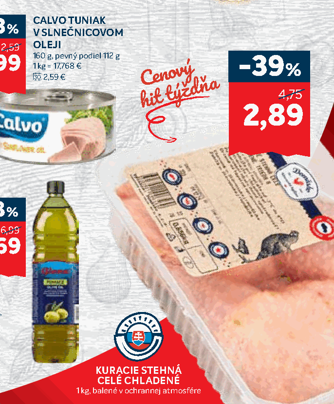 KURACIE STEHNÁ CELÉ CHLADENÉ