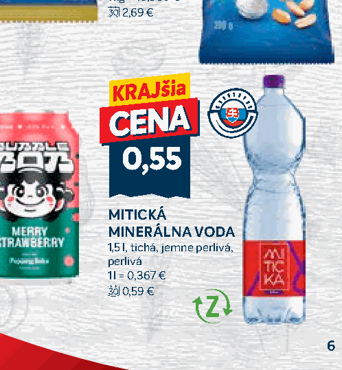 MITICKÁ MINERÁLNA VODA