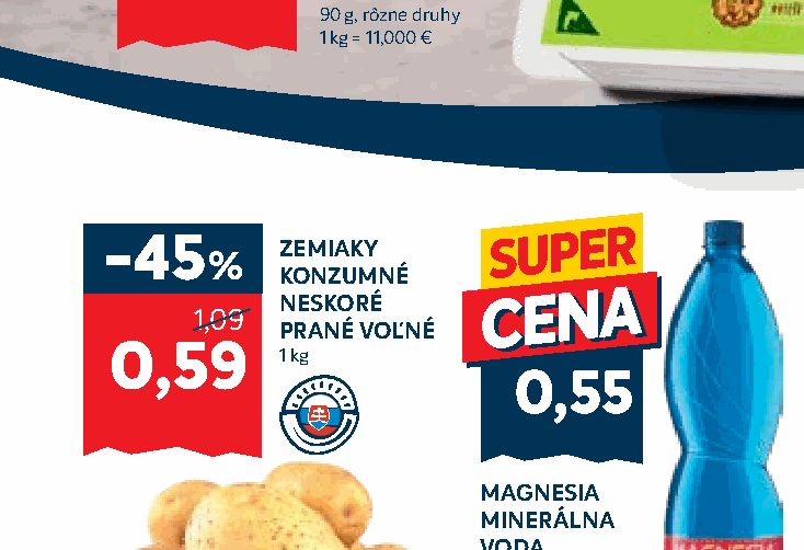 ZEMIAKY KONZUMNÉ NESKORÉ PRANÉ VOĽNÉ