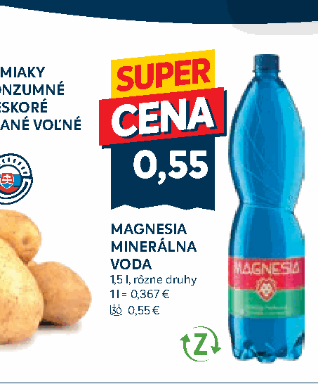 MAGNESIA MINERÁLNA VODA